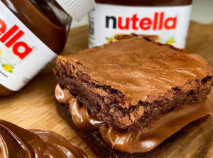 Brownie com Nutella